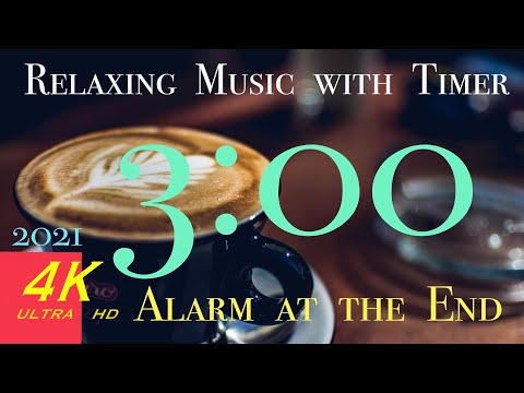 3 minute Timer Coffee | 3 minute Timer with Jazz Music | 4K