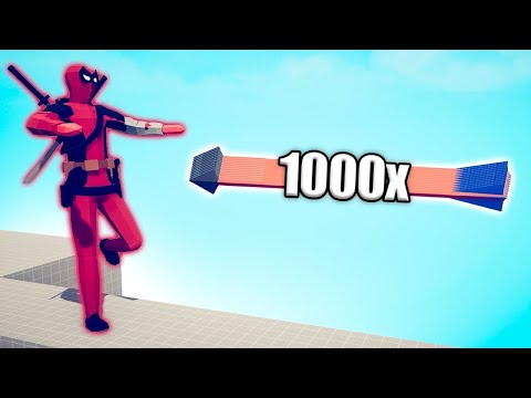 DEADPOOL GIANT vs 1000x OVERPOWERED UNITS - TABS | Totally Accurate Battle Simulator 2025