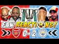 Arsenal Fans MELTDOWN Reactions To Arsenal 0 2 Man City Carabao Cup Final Fan Reactions