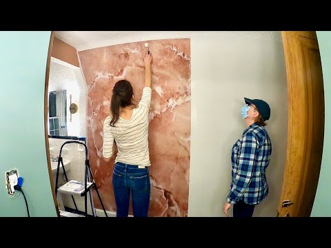 Wallpapering on a curved ceiling