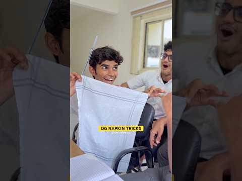OG NAPKIN TRICKS #shorts #friends #explore #school #comedy #funny #fun #nostalgia #memories #tricks