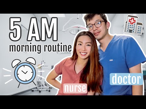 朝5時のモーニングルーティン | 医師＋看護師 (Our 5AM Morning Routine | Doctor + Nurse)