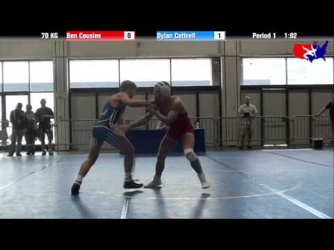 Ben Cousins vs. Dylan Cottrell at 2013 Junior Nationals - FILA - GR