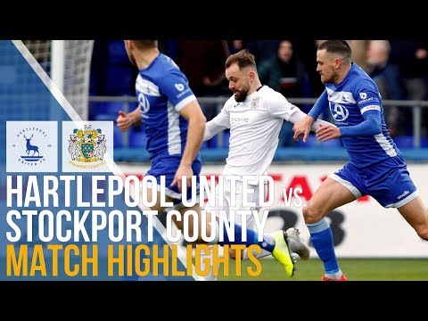 Hartlepool United Vs Stockport County - Match Highlights - 25.01.2020