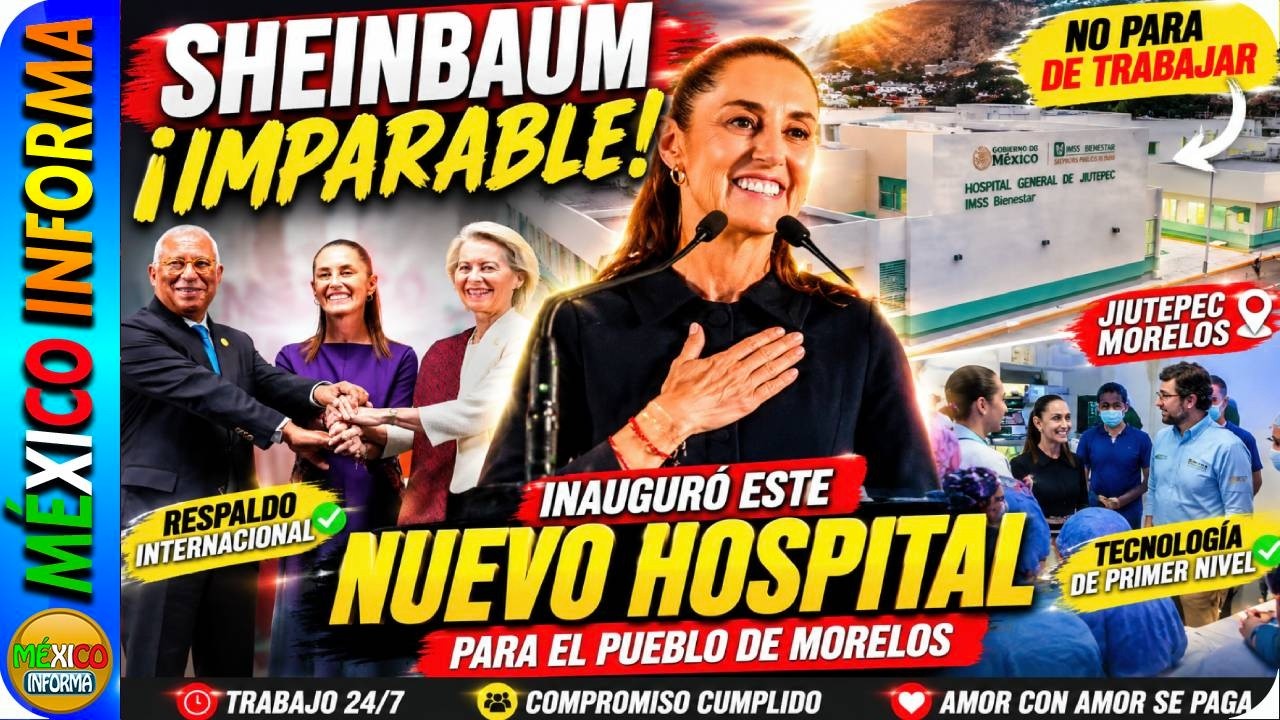 IMPARABLE LA PRESIDENTA. MIRA LO QUE HIZO EN MORELOS. NO PARA DE TRABAJAR. LO DIJO FUERTE Y CLARO.