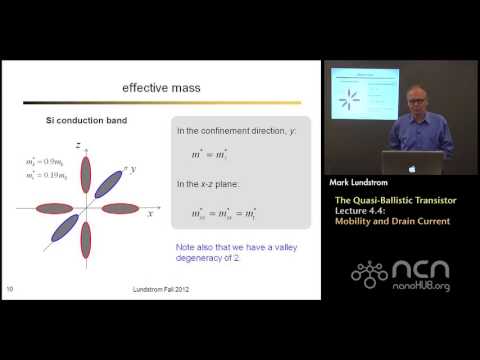 nanoHUB-U Nanoscale Transistors L4.4: The Quasi-Ballistic Nanotransistor - Mobility/Drain Current