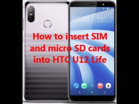 How to insert SIM and micro SD cards into HTC U12 Life