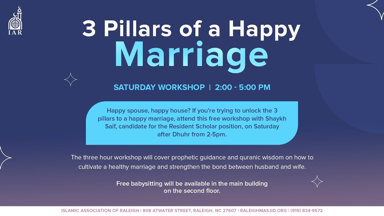 3 Pillars of a Happy Marriage