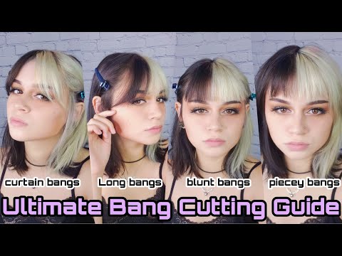 Hairstylist shows you 4 ways to cut BANGS at HOME!...