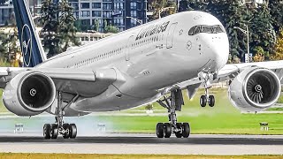 30 SMOOTH LANDINGS from RIGHT UP CLOSE | Vancouver Airport Plane Spotting [YVR/CYVR]