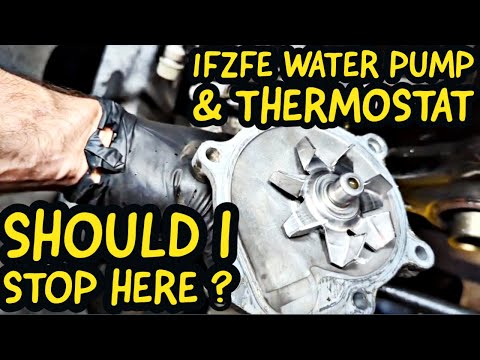 1997 Land Cruiser Water PUMP and Thermostat Removal - More disassembly - Where Should I STOP