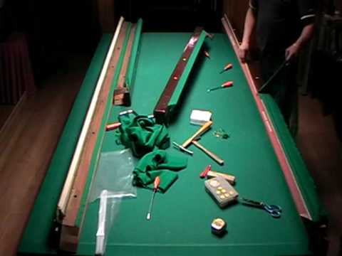 EDY BILIARDO - 13-04-2010 007 fase n°7 smontaggio del rivestimento delle sponde .AVI