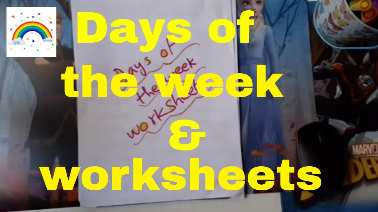 Days of the week worksheets