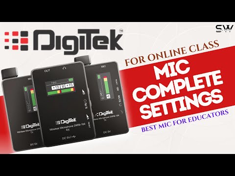Digitek wireless mic DWM 104 kaise connect kare | Digitek Tutorial #studiowallahacademy