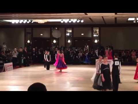 Kristian Evstigneev and Victoria Sepiashvil USA Dance National 2015 J1 novice standard final