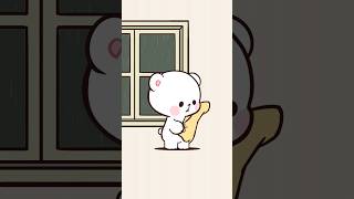 🤨 Did this happen to you too? #shorts #animation #milkmochabear #bears #milkmocha #rain