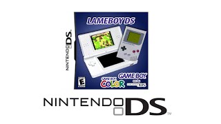 Lameboy... Play GameBoy/GameBoy Color Games On Your Nintendo DS.