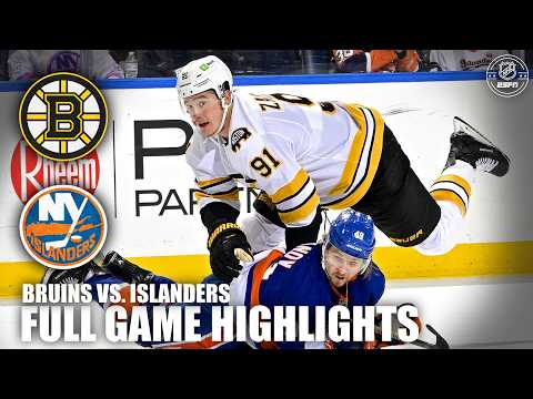 Boston Bruins vs. New York Islanders | Full Game Highlights | ESPN NHL