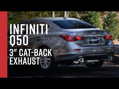 2016+ INFINITI Q50 // MBRP 3" Cat-Back, Dual Rear Exit Exhaust