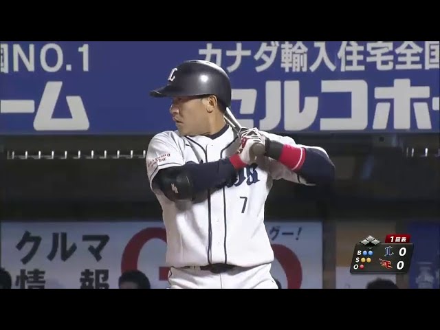 【1回表】ライオンズ・脇谷 3ヶ月ぶりの一発!! ライトポール際へ先制の2号ホームラン !! 2014/9/27 E-L