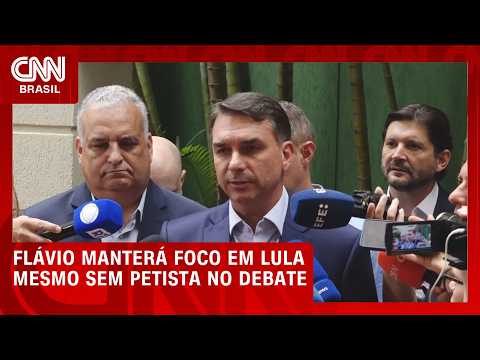 Sem Lula, Flávio define estratégias para último debate antes do 1º turno | CNN 360°