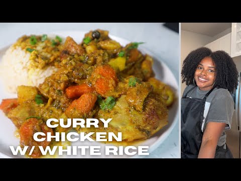 Curry Chicken with White Rice