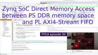 Download the video "FPGA 30 - Zynq SoC FPGA Direct Memory Access (DMA) between PS DDR memory and PL AXI4-Stream FIFO"