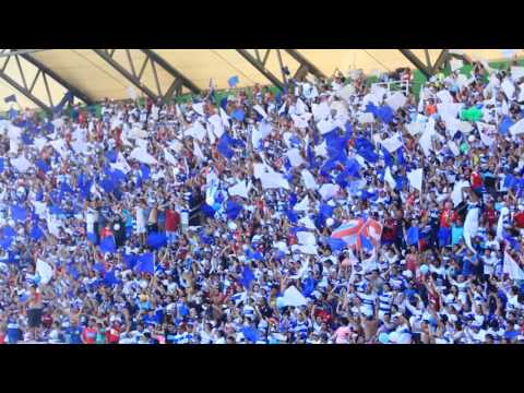 "Salida Barra Los Cruzados BICAMPEONES" Barra: Los Cruzados • Club: Universidad Católica