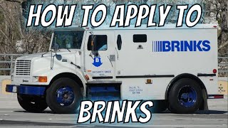 HOW TO APPLY TO BRINKS AND OTHER ARMORED VEHICLE COMPANIES (June 2024)