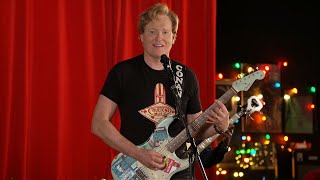Conan &amp; The Basic Cable Band Perform &quot;Santa Claus Is Back In Town&quot; | Team Coco