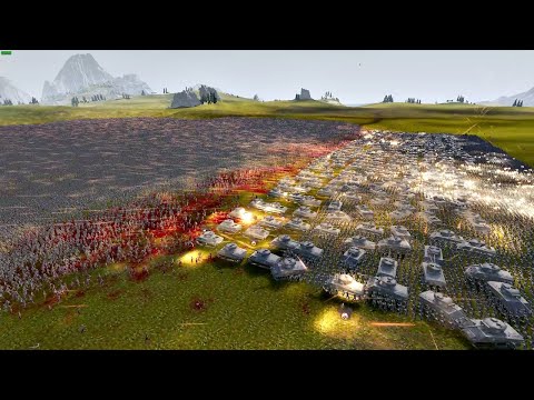 CAN 20,000 MODERN & WW2 U S ARMY STOP 3 MILLION ZOMBIES -  Ultimate Epic Battle Simulator 2 | UEBS 2