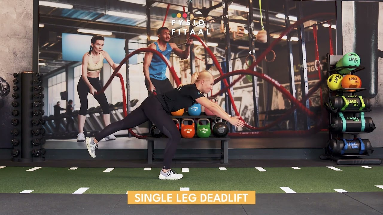 Video thumbnail: Single leg deadlift - instructional video