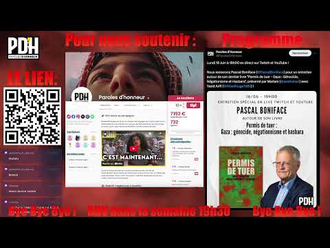 Pascal Boniface : Gaza Permis de Tuer + La Perm : Iran/Israël + Guerre à la Guerre
