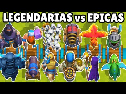 LEGENDARIAS vs EPICAS | OLIMPIADAS de CALIDADES de CARTAS | CLASH ROYALE
