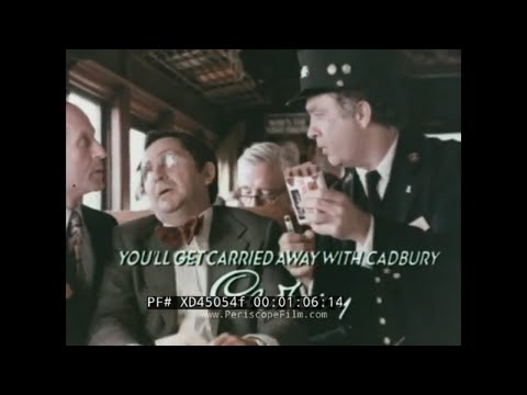 1978 CADBURY MILK CHOCOLATE BAR  TV COMMERCIAL  "YOU'LL GET CARRIED AWAY WITH CADBURY" XD45054f