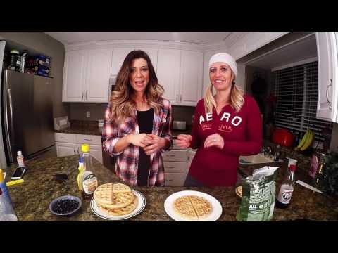 3 Ingredient Healthy Protein Waffles Recipe-Whole waffle for only 200 kcal!