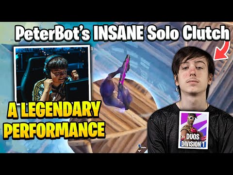 PeterBot SHOCKS the WORLD with INSANE Solo Clutch in Duos Division 1