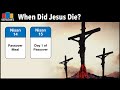 When Did Jesus Die