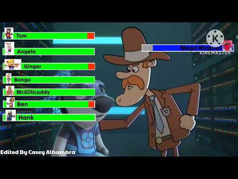 Talking Tom And Friends The Incredible Super Fan (2017) Final Battle with healthbars