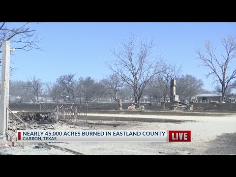 Carbon, TX has catastrophic damage from massive wildfire