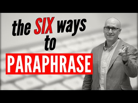 How to Paraphrase in English Academic Writing