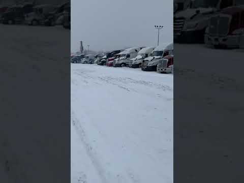 Des Moines, IA loves truck stop- blizzard