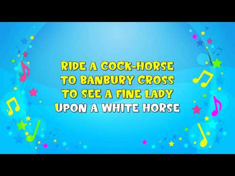 Ride a Cock-Horse | Sing A Long | Nursery Rhyme | KiddieOK
