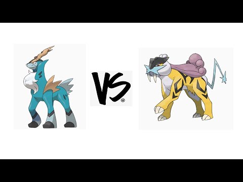 Iron Will Pokemon VS Thunder Pokemon Cobalion VS Raikou Pixelmon Reforged