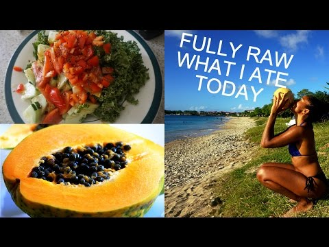 FULLY RAW | WHAT I ATE TODAY IN ST LUCIA