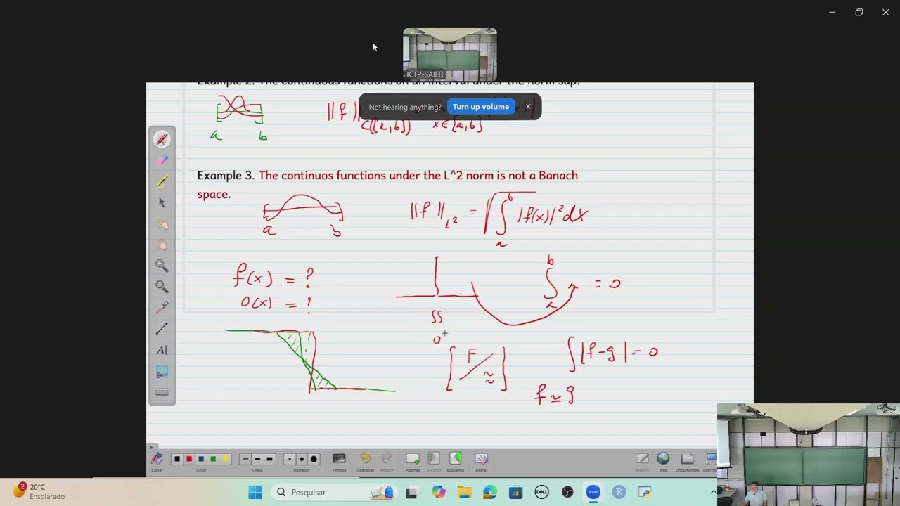 Oscar Reula: Infinite Dimensional Vector Spaces - Class 5 - Part 1