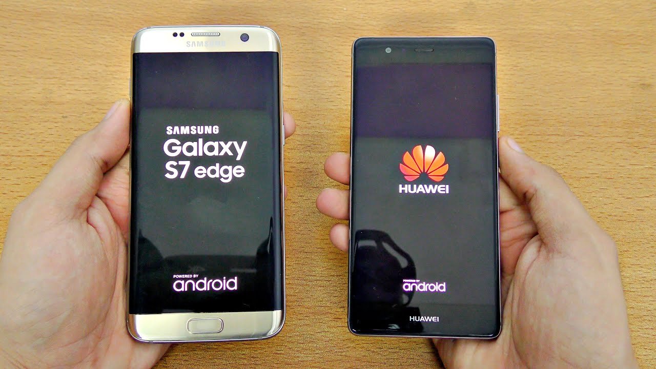 Huawei P9 vs Samsung Galaxy S7 Edge - Speed Test! (4K)