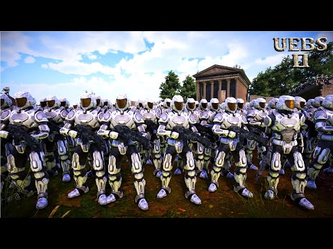 GALACTIC SOLDIERS DEFEND MT OLYMPUS FROM 1,000,000 ZOMBIES | Ultimate Epic Battle Simulator 2 UEBS 2