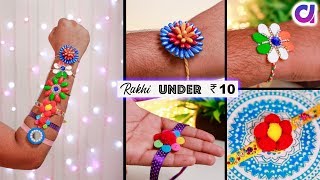 10 RAKHI FOR KIDS Under ₹10/- | Rakhi Making at Home | Artkala