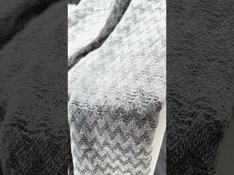 Плед-покрывало "Зигзаг №5", 100% хлопок, серый цвет - фото 1 - id-p2663322203